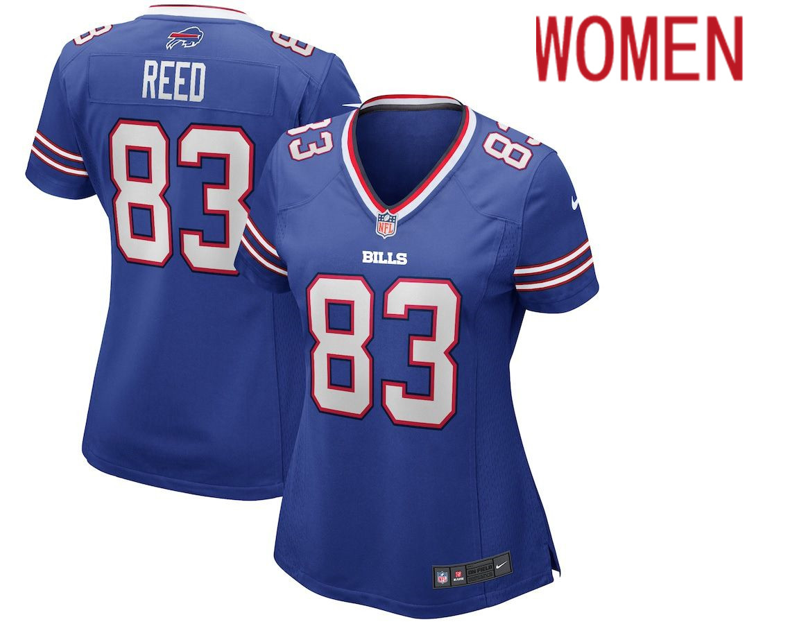 Women Buffalo Bills #83 Andre Reed Nike Royal Game Retired Player NFL Jersey